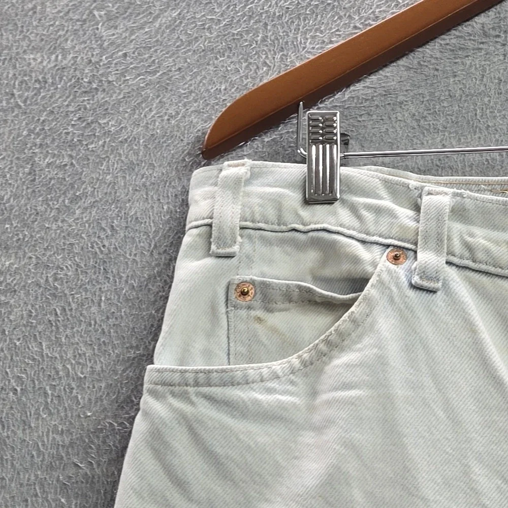 VINTAGE Levi's 550 Men Jeans 36X34 Light Blue Tapered Orange Tab 80s USA READ